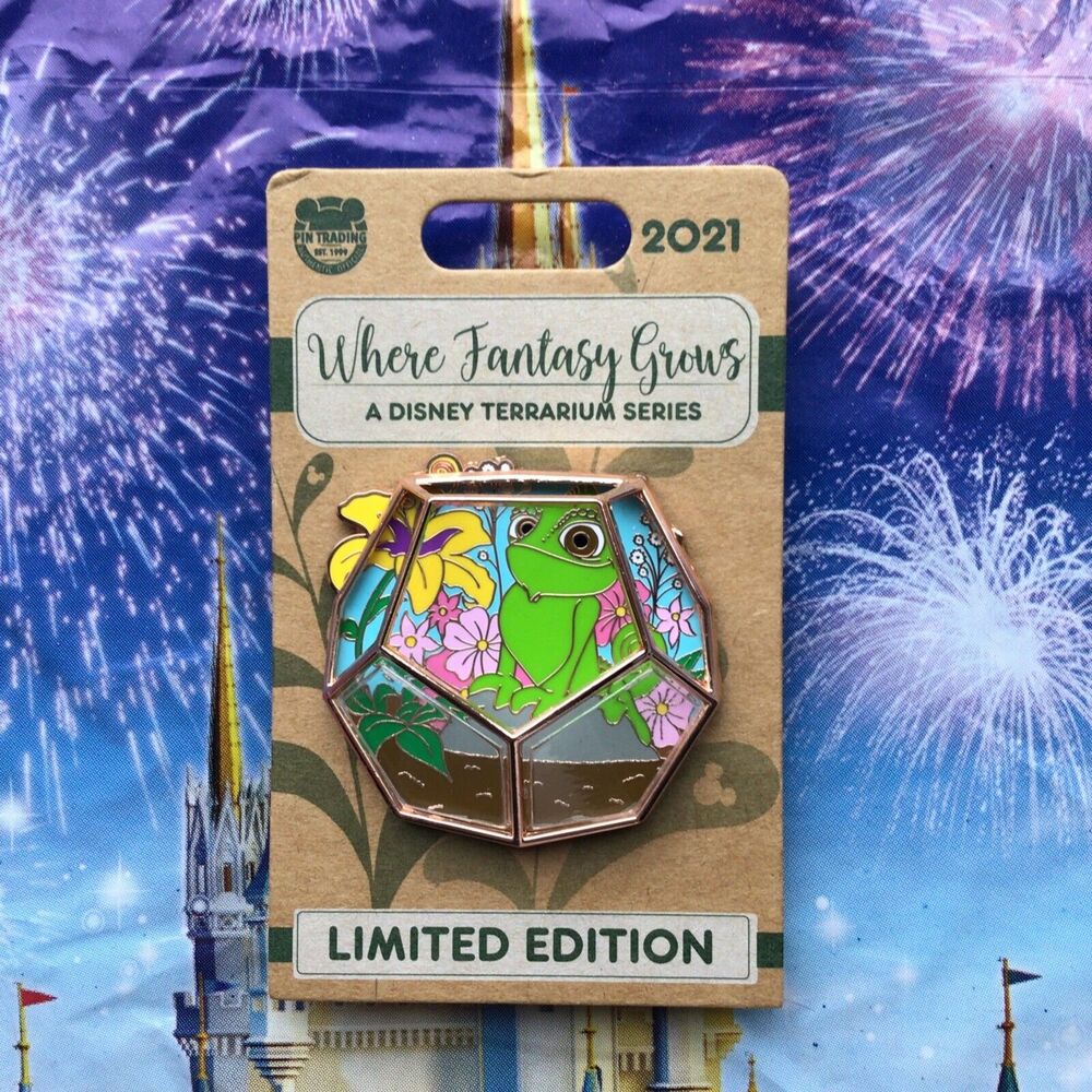 Disney Parks Pin Tangled Pascal Terrarium Where Fantasy Grows Series LE 4000